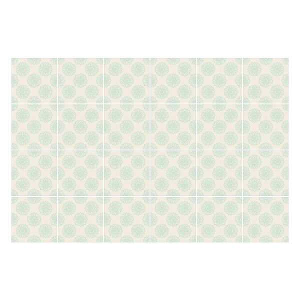 Nálepka na dlaždice Jemné květinové motivy