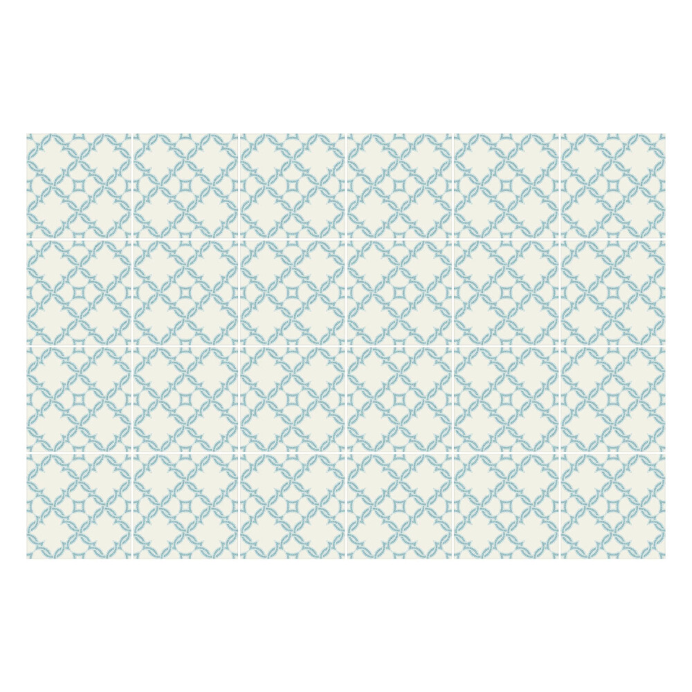 Samolepka na dlaždice Geometrické tvary v mřížce