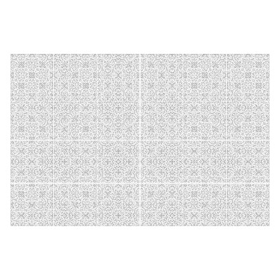 Samolepka na dlaždice Jemný, symetrický motiv