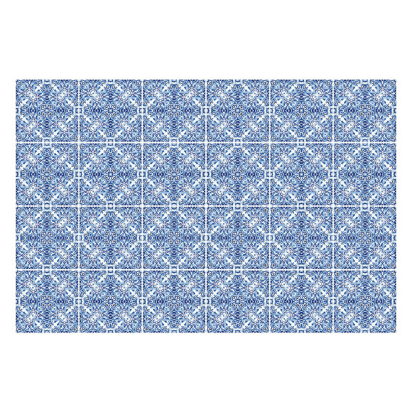 Samolepka na dlaždice Květinové ozdoby v klasickém stylu