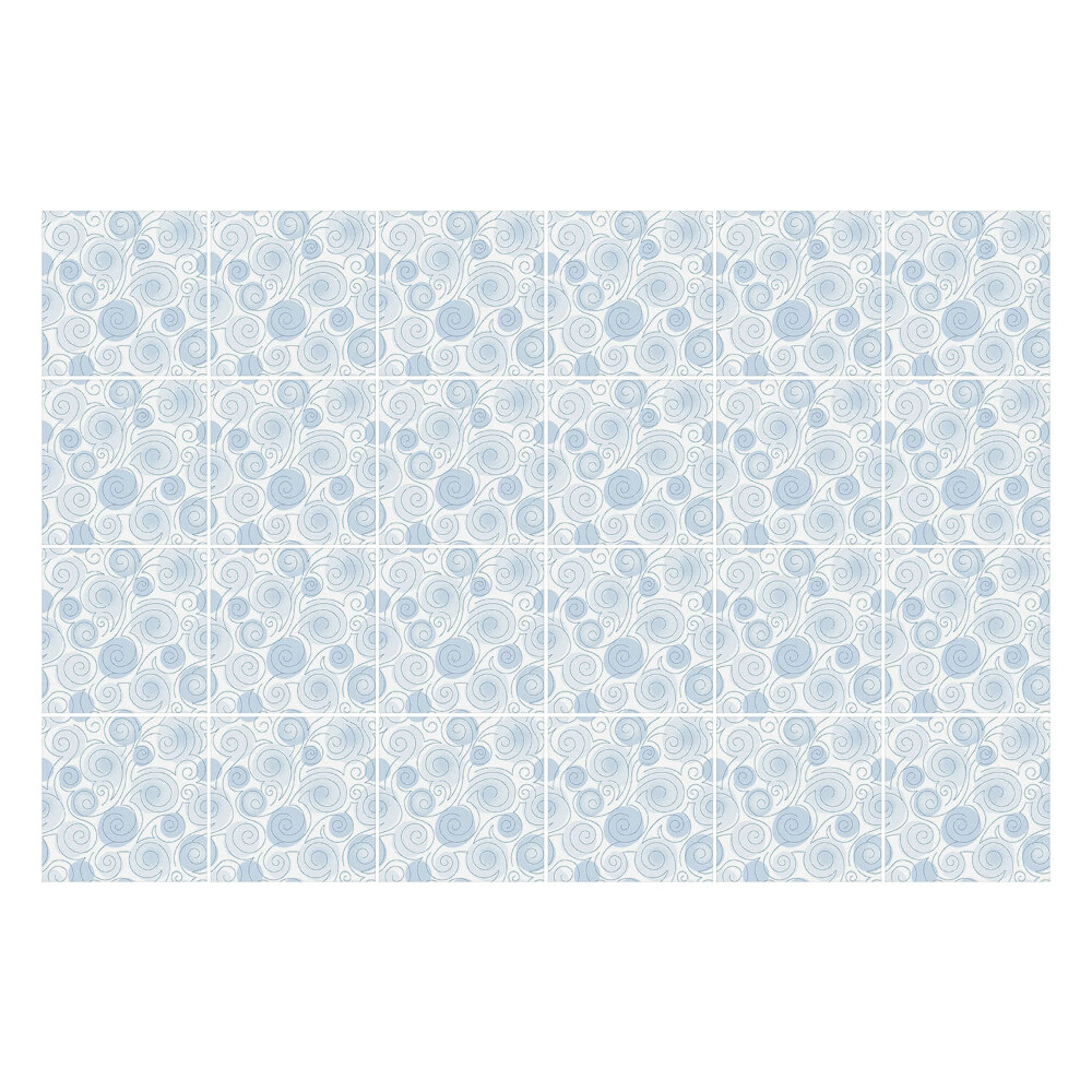 Samolepka na dlaždice Jemné spirály a vlny