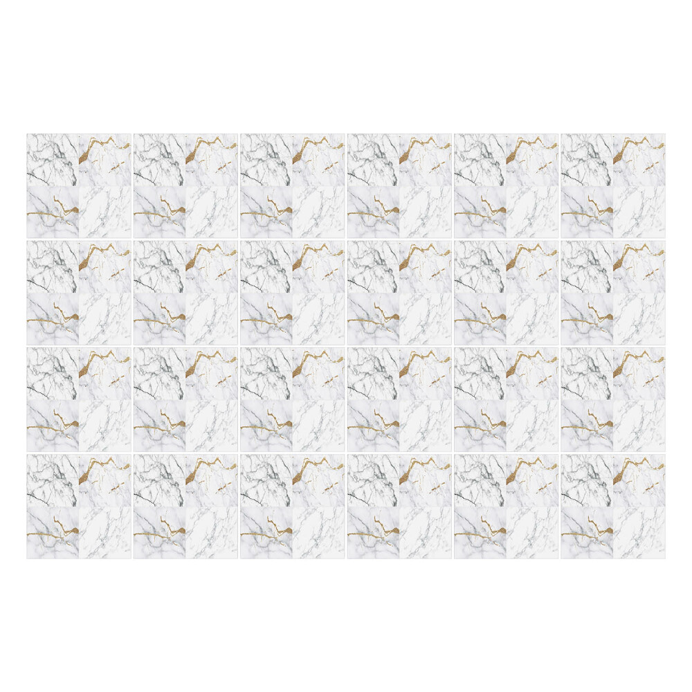 Nálepka na dlaždice Mramorové vlny s akcentem