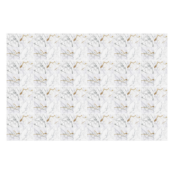 Nálepka na dlaždice Mramorové vlny s akcentem