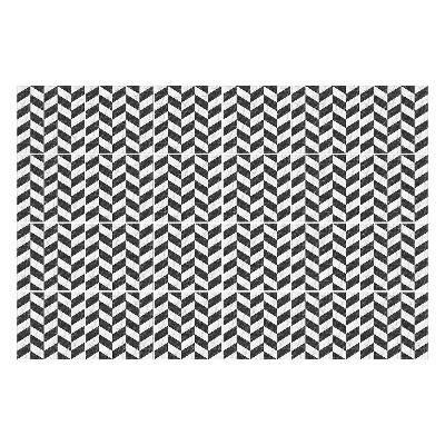 Samolepka na dlaždice Cikcak motivy v řadě