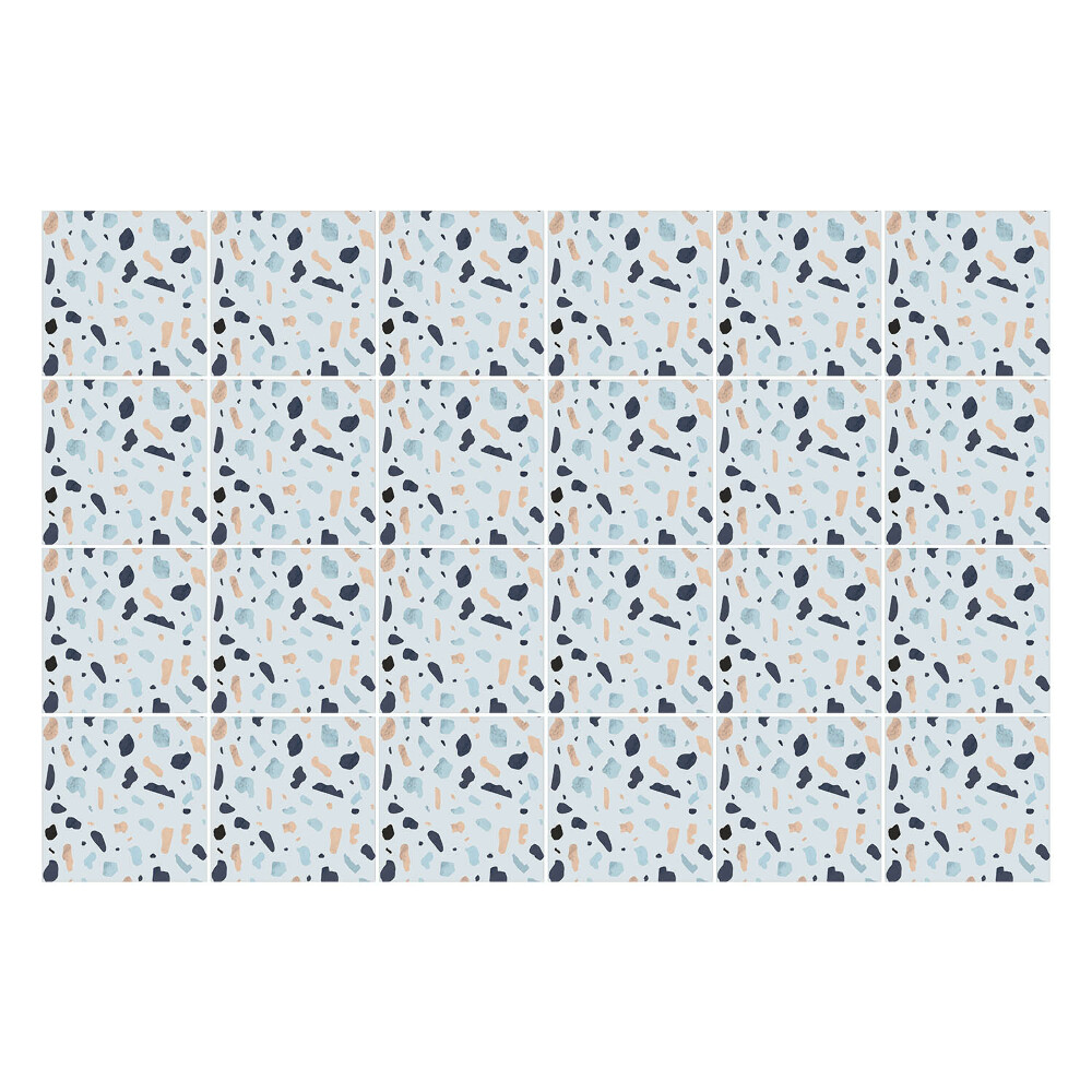 Samolepka na dlaždice Abstraktní tvary v pohybu