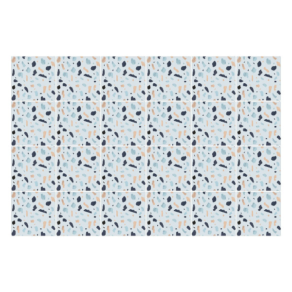 Samolepka na dlaždice Abstraktní tvary v pohybu