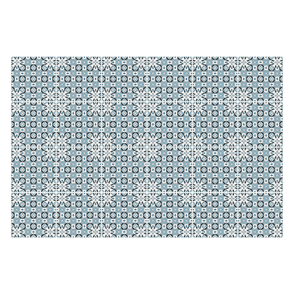 Nálepka na dlaždice Květinový motiv s ornamenty