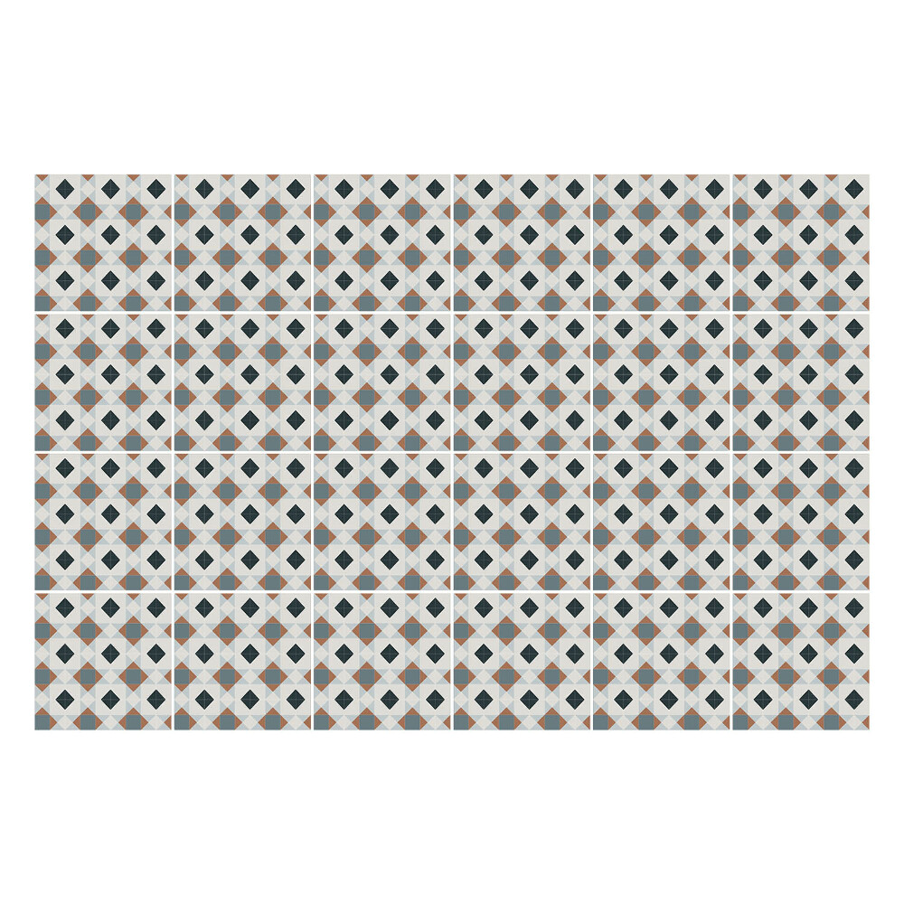 Nálepka na dlaždice Rozložení diamantové mřížky