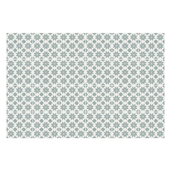 Samolepka na dlaždice Geometrické květiny v síti