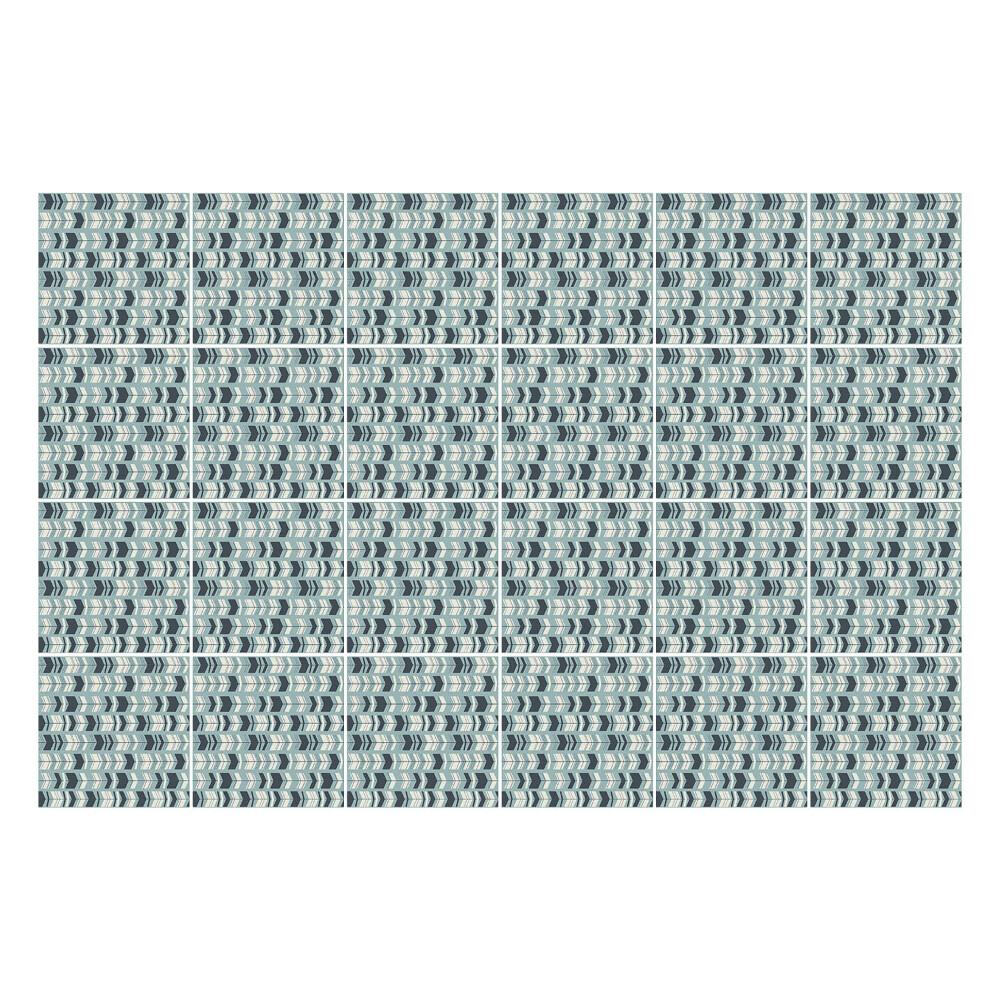 Nálepka na dlaždice Geometrické vlny v soustavě