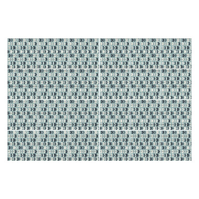 Nálepka na dlaždice Geometrické vlny v soustavě