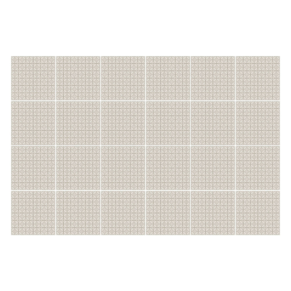 Samolepka na dlaždice Geometrie v jemných tvarech