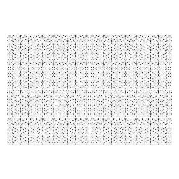 Nálepka na dlaždice Řada šestiúhelníků v mřížce