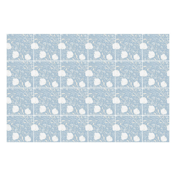 Nálepka na dlaždice Květinový motiv na pozadí