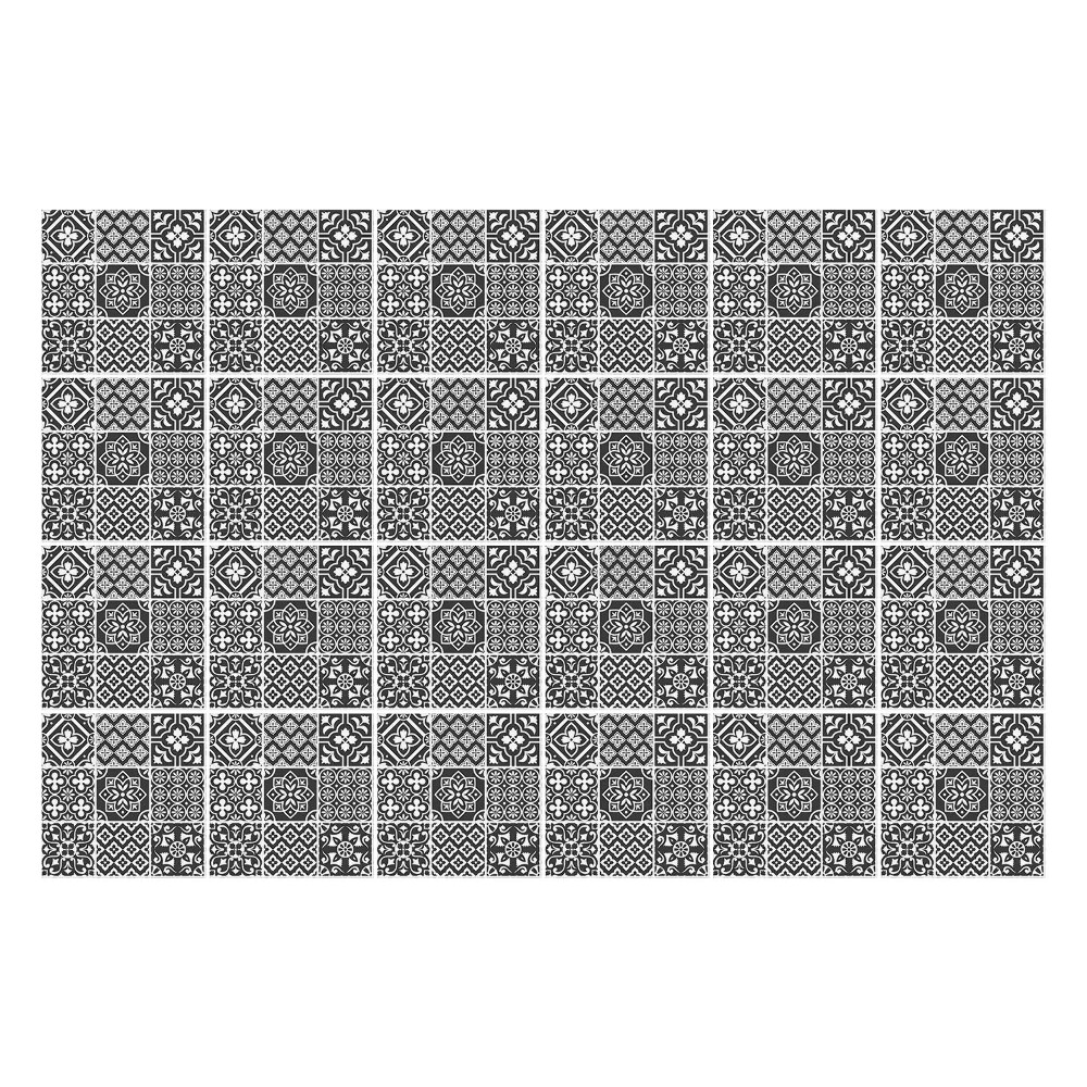 Nálepka na dlaždice Geometrické kostkované motivy