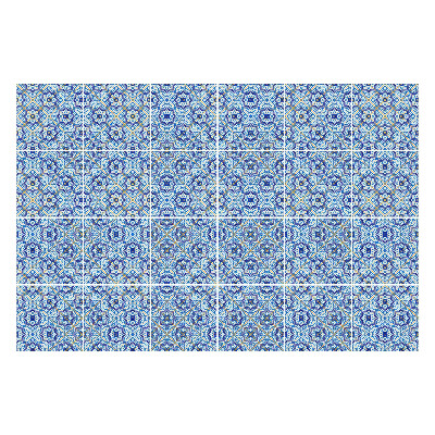 Nálepka na dlaždice Geometrické květinové motivy