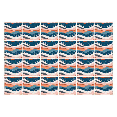 Nálepka na dlaždice Vlny v pastelových tónech