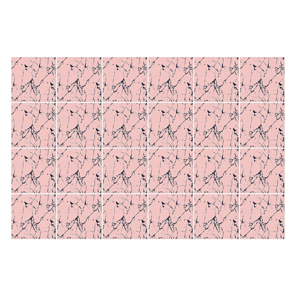 Samolepka na dlaždice Abstraktní čáry a tečky