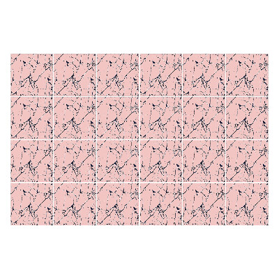 Samolepka na dlaždice Abstraktní čáry a tečky