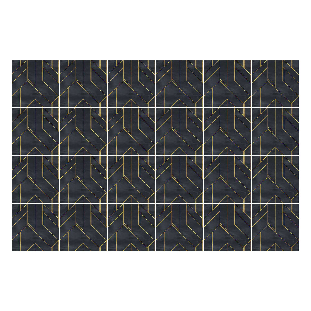 Nálepka na dlaždice Klikatá geometrie