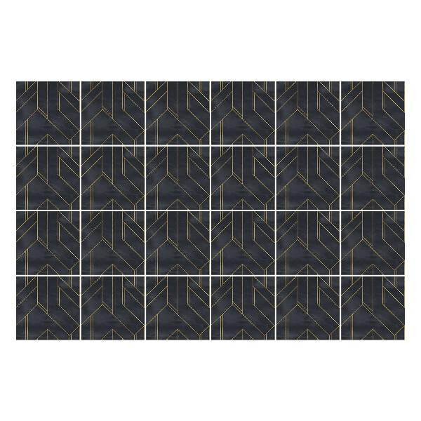 Nálepka na dlaždice Klikatá geometrie