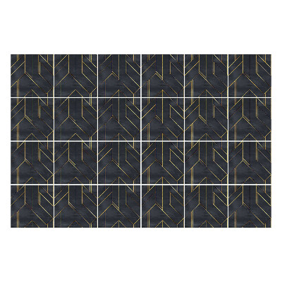 Nálepka na dlaždice Klikatá geometrie