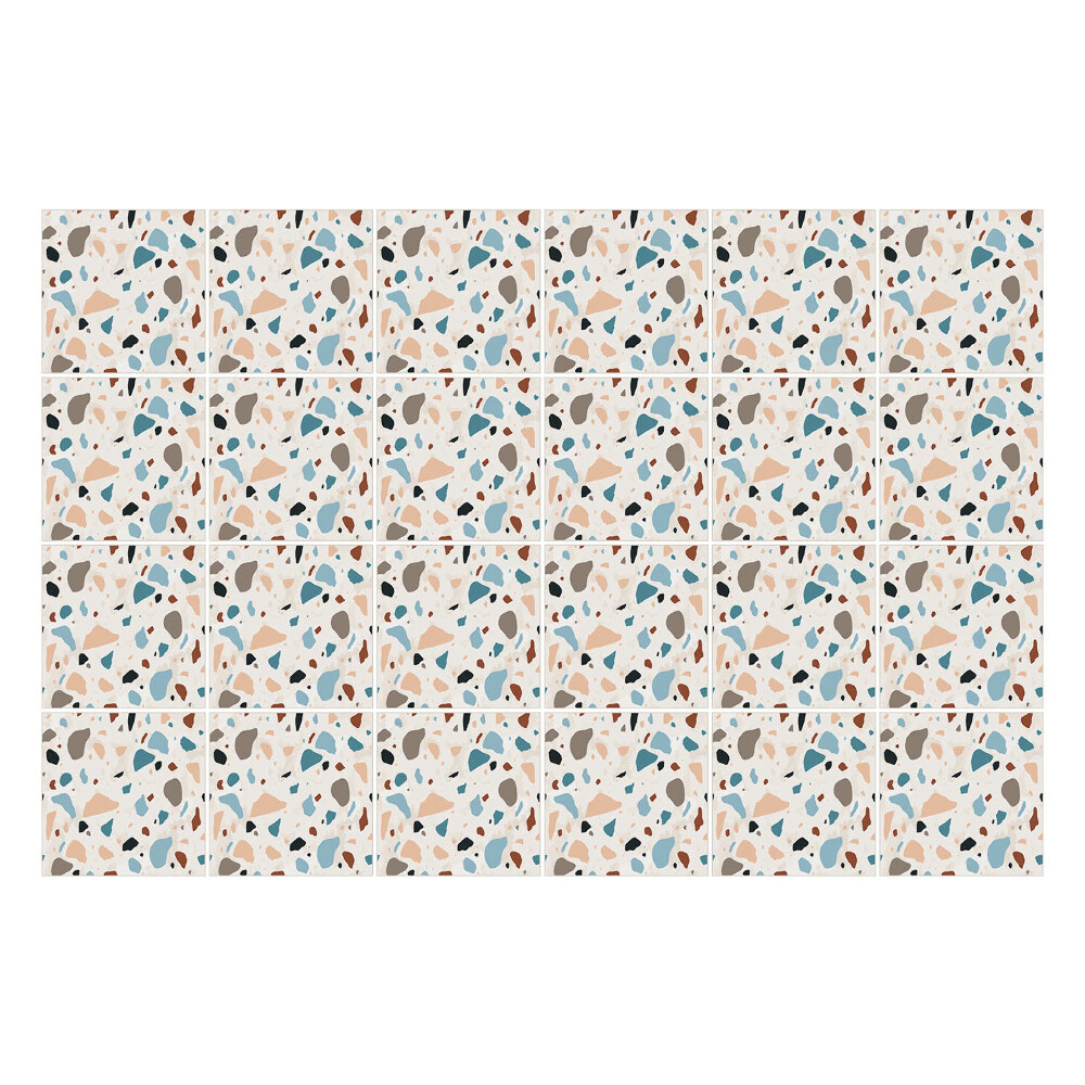 Samolepka na dlaždice Abstraktní tvary a skvrny