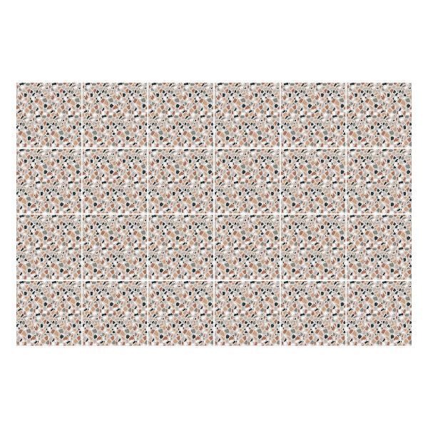 Nálepka na dlaždice Abstraktní listy a tvary