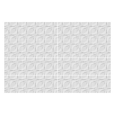 Samolepka na dlaždice 3D vlnité motivy