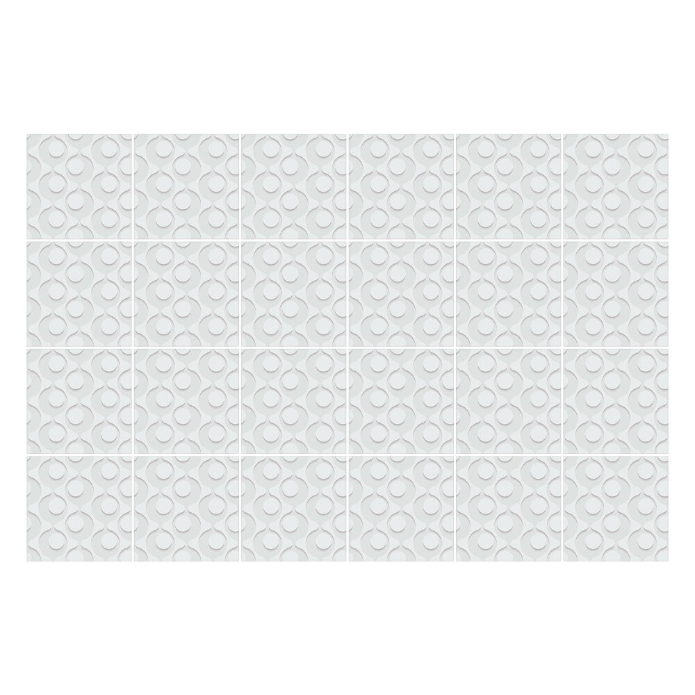 Nálepka na dlaždice Kruhy v pravidelném uspořádání