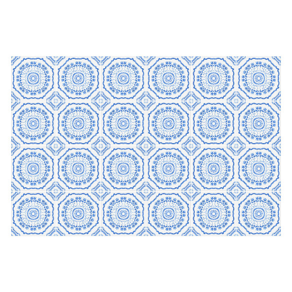 Nálepka na dlaždice Květinové ozdoby v dlaždicích