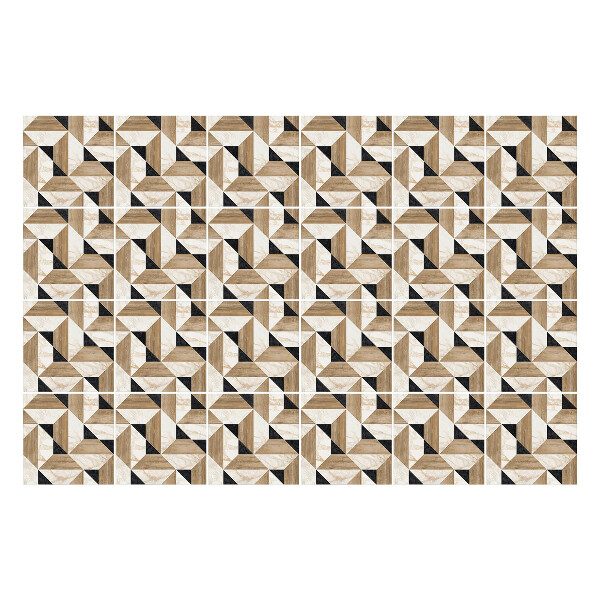 Samolepka na dlaždice Geometrické trojúhelníky