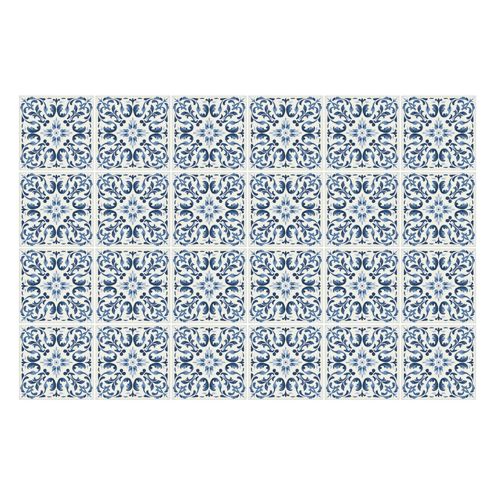 Nálepka na dlaždice Modré dlaždice