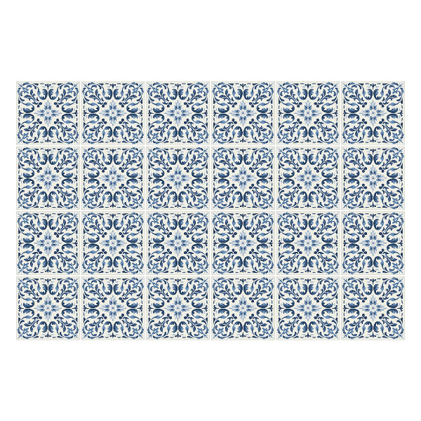 Nálepka na dlaždice Modré dlaždice