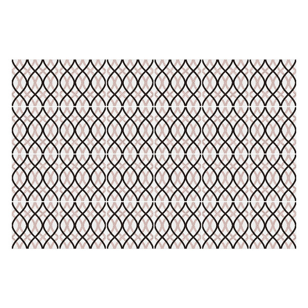 Nálepka na dlaždice Propletené oválné tvary