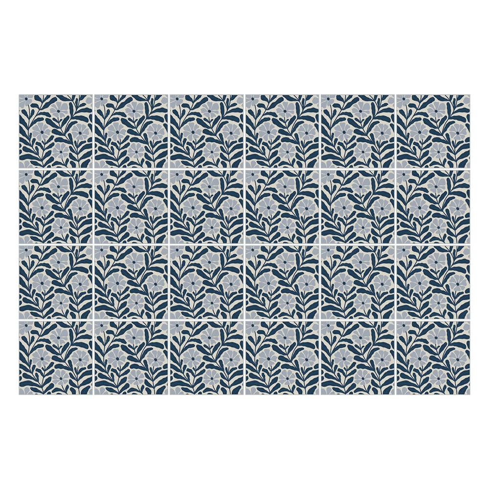 Nálepka na dlaždice Květinový vzor