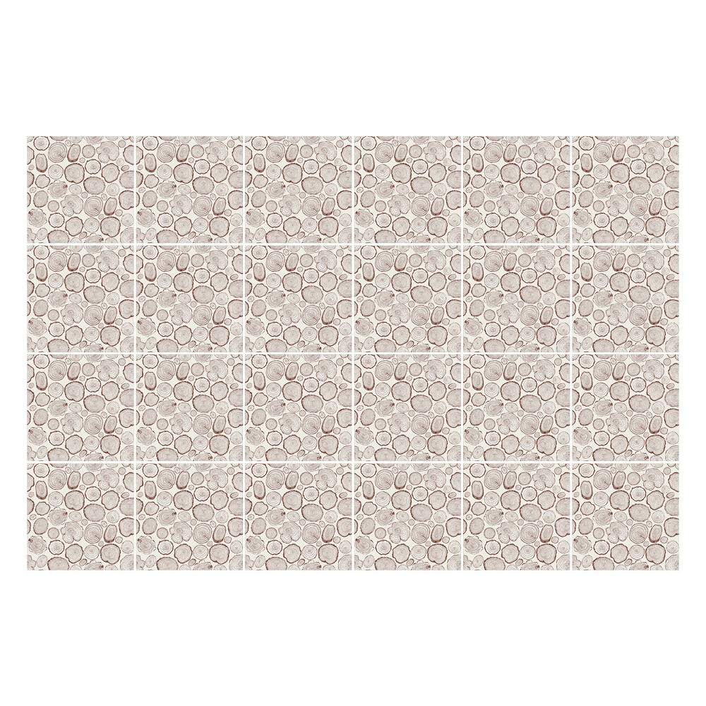 Samolepka na dlaždice Malé kmeny stromů