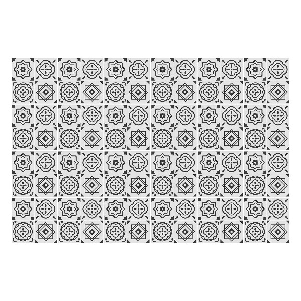 Nálepka na dlaždice Květinové motivy v síťce