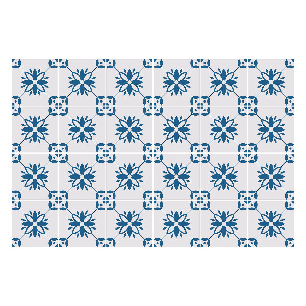 Samolepka na dlaždice Květinové motivy v síťce