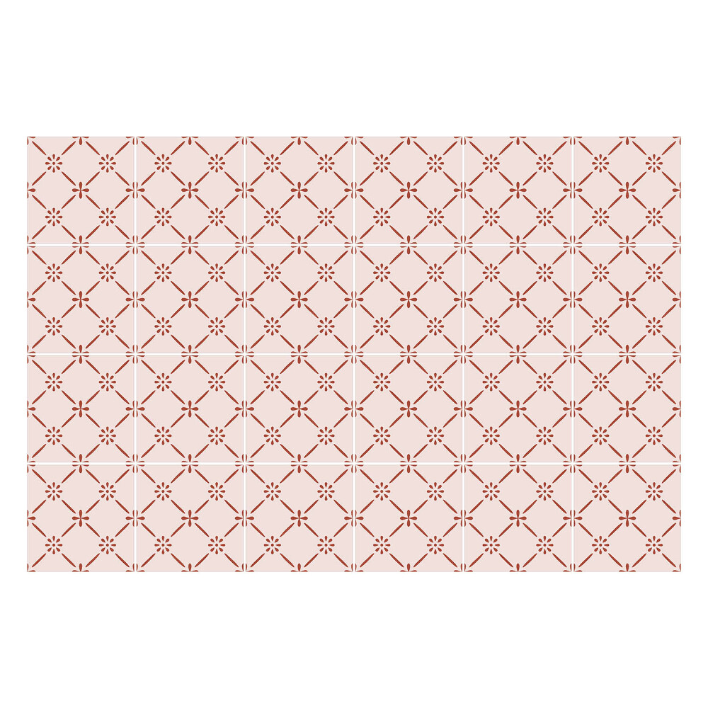 Samolepka na dlaždice Retro vintage vzor