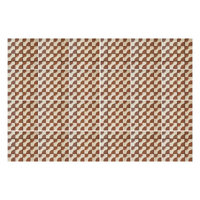 Samolepka na dlaždice Vlny v geometrickém uspořádání