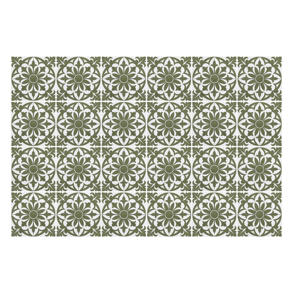 Nálepka na dlaždice Květinový motiv v síťce