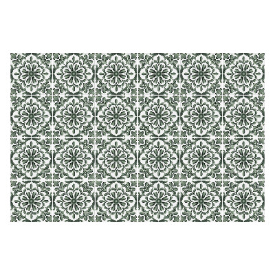 Samolepka na dlaždice Květinové ozdoby