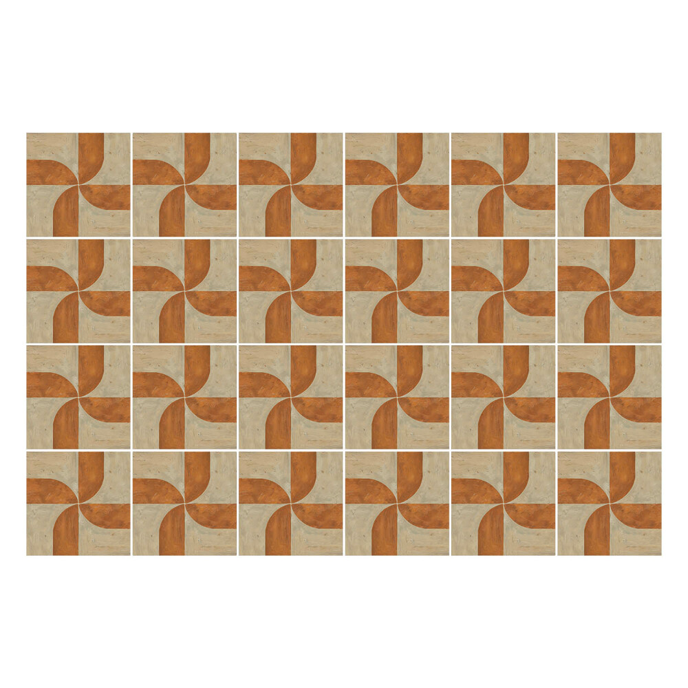 Nálepka na dlaždice Geometrie s oblouky