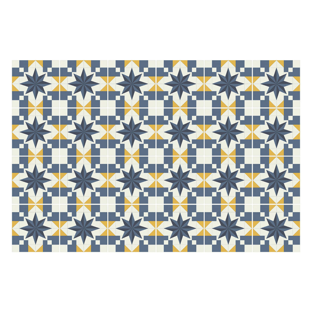 Nálepka na dlaždice Geometrie s hvězdami