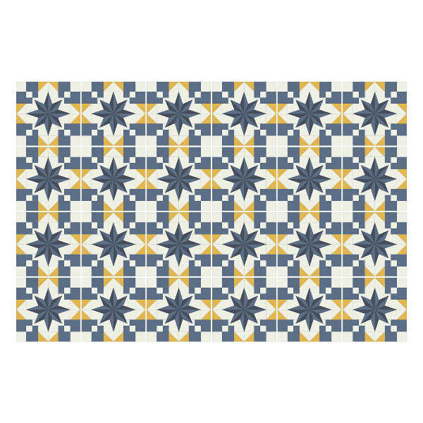 Nálepka na dlaždice Geometrie s hvězdami