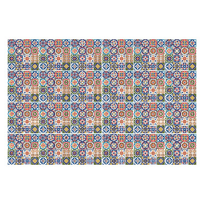 Samolepka na dlaždice Geometrické květinové mozaiky