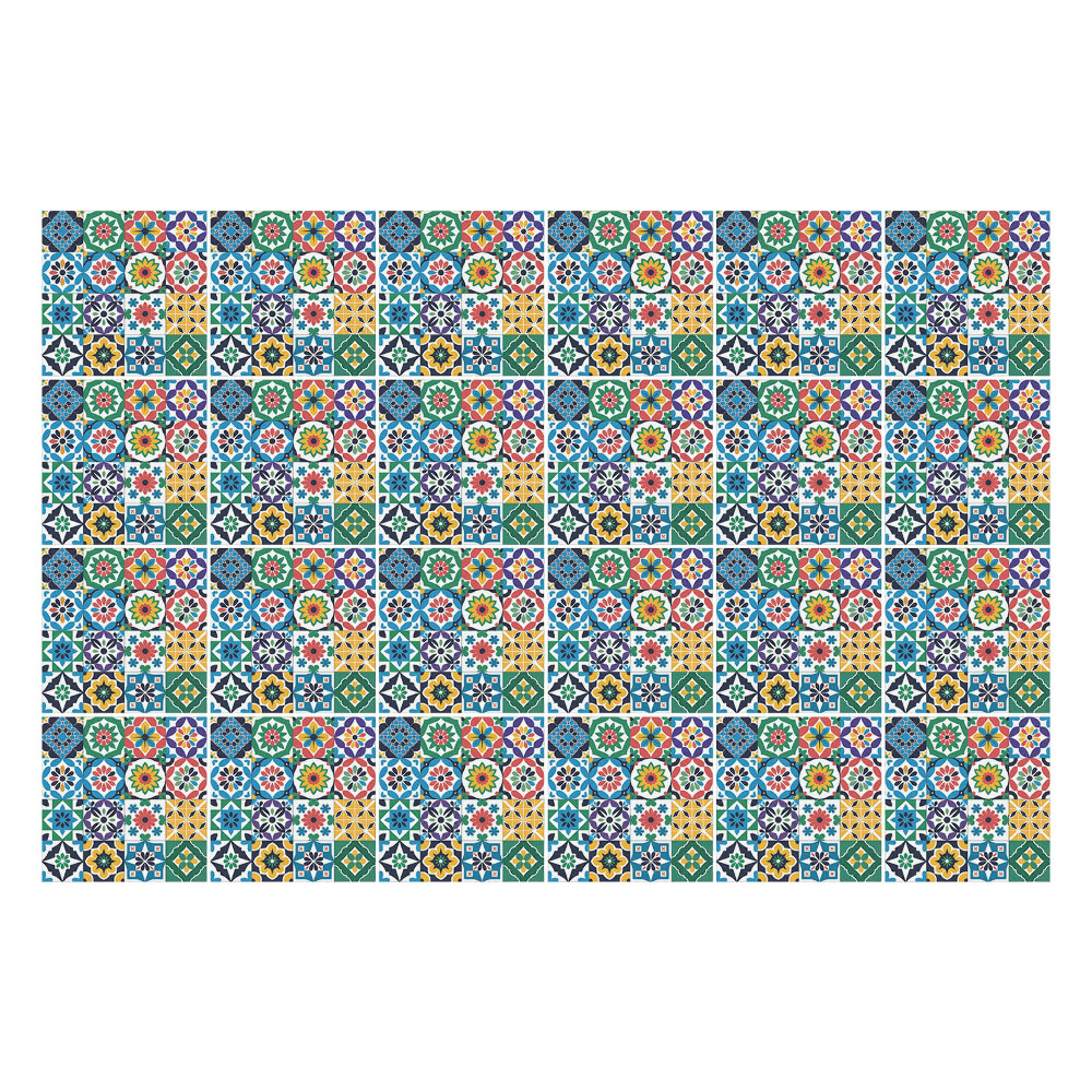 Nálepka na dlaždice Květinové ozdoby v síťovině