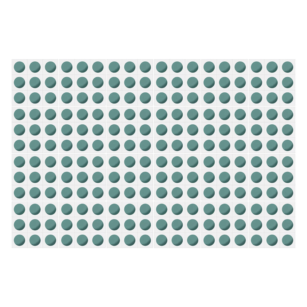 Samolepka na dlaždice Rovnoměrně rozmístěné kruhy