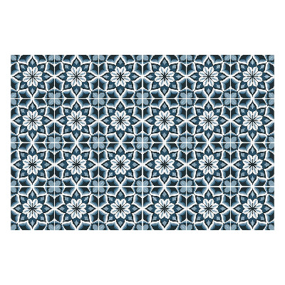 Samolepka na dlaždice Květinový motiv v síťce